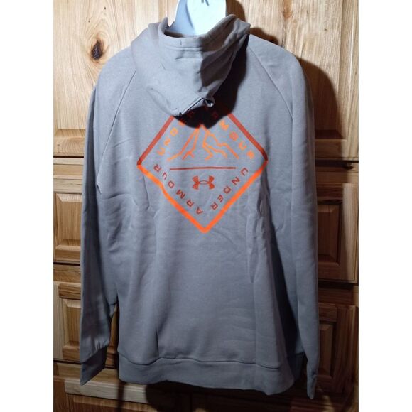 Under Armour Men’s Hoodie XXL – Clay Orange Graphic, NWT Pullover - Picture 2 of 6